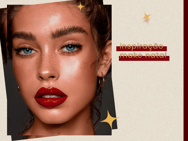 inspirações de makes de Natal